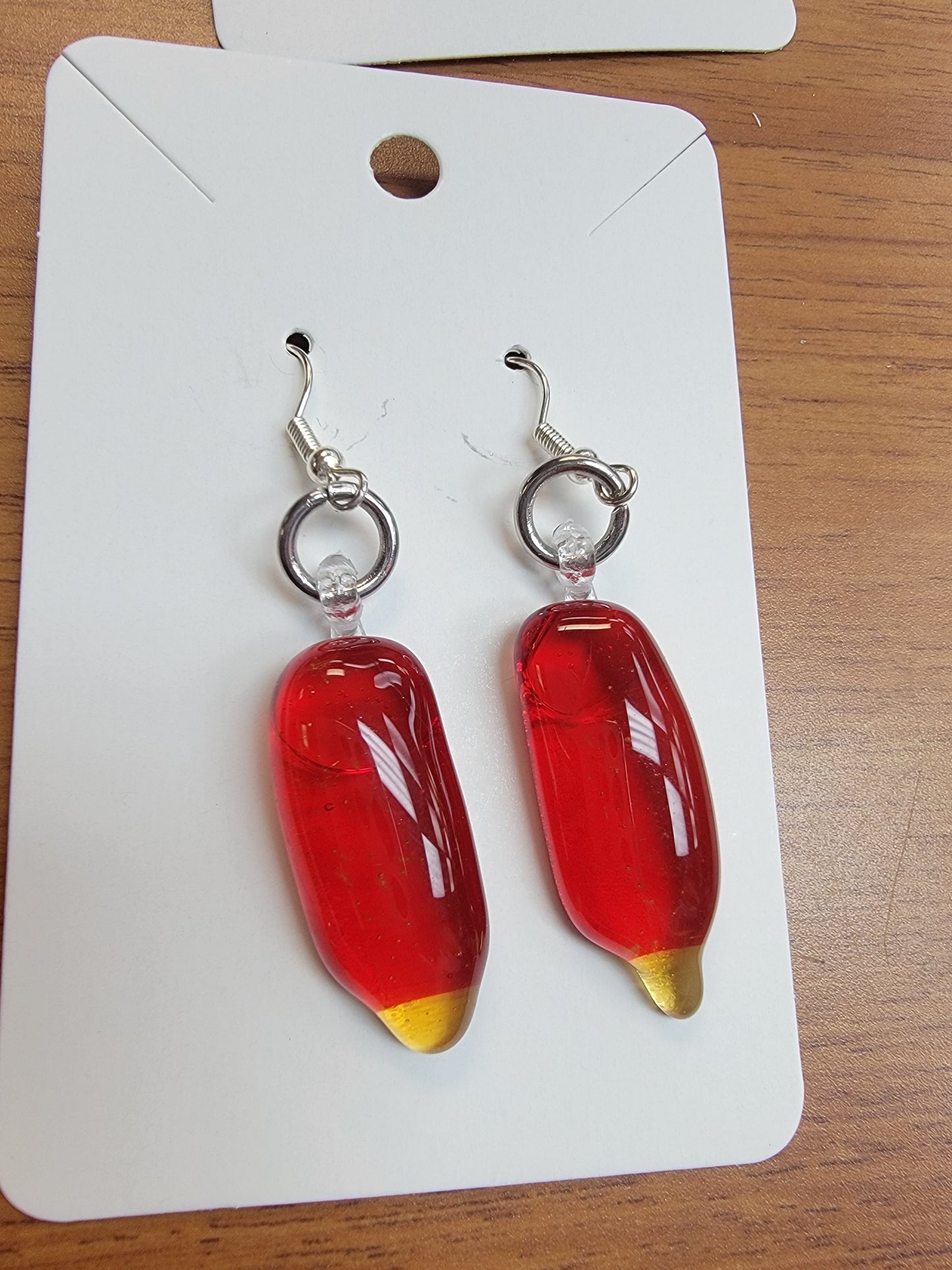 Earrings, Fused Glass