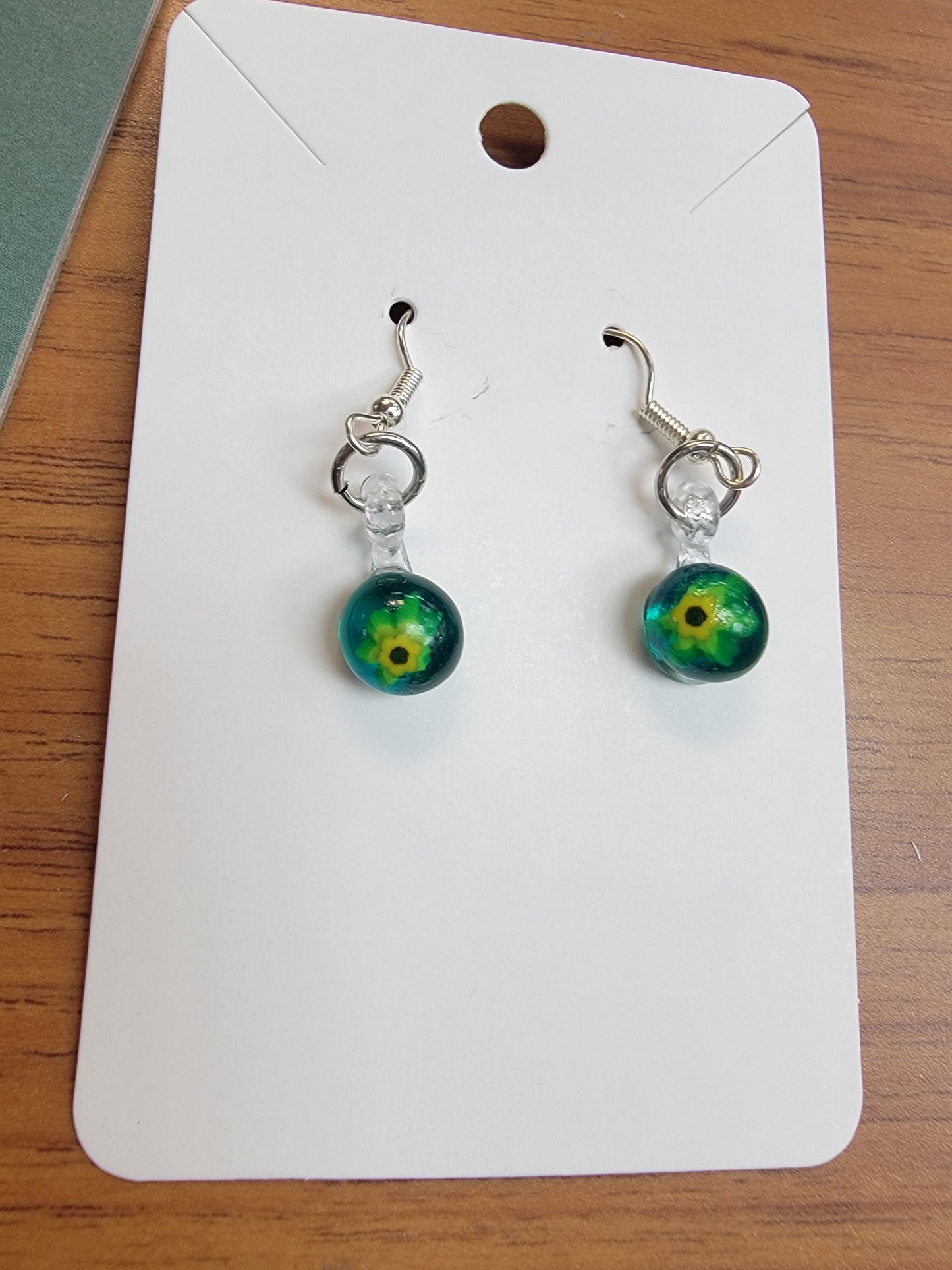 Earrings, Fused Glass