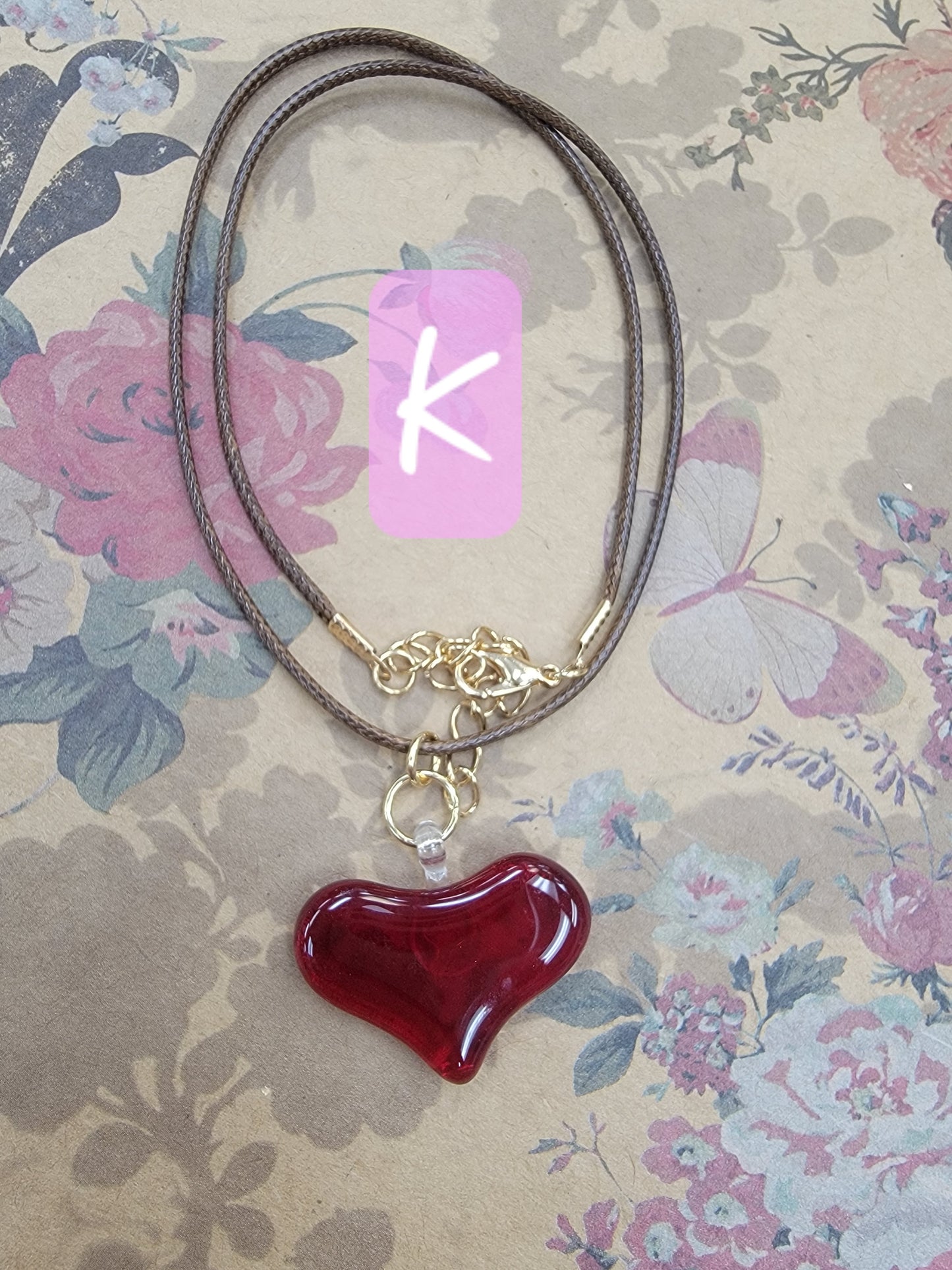 Valentines jewelry, fused glass