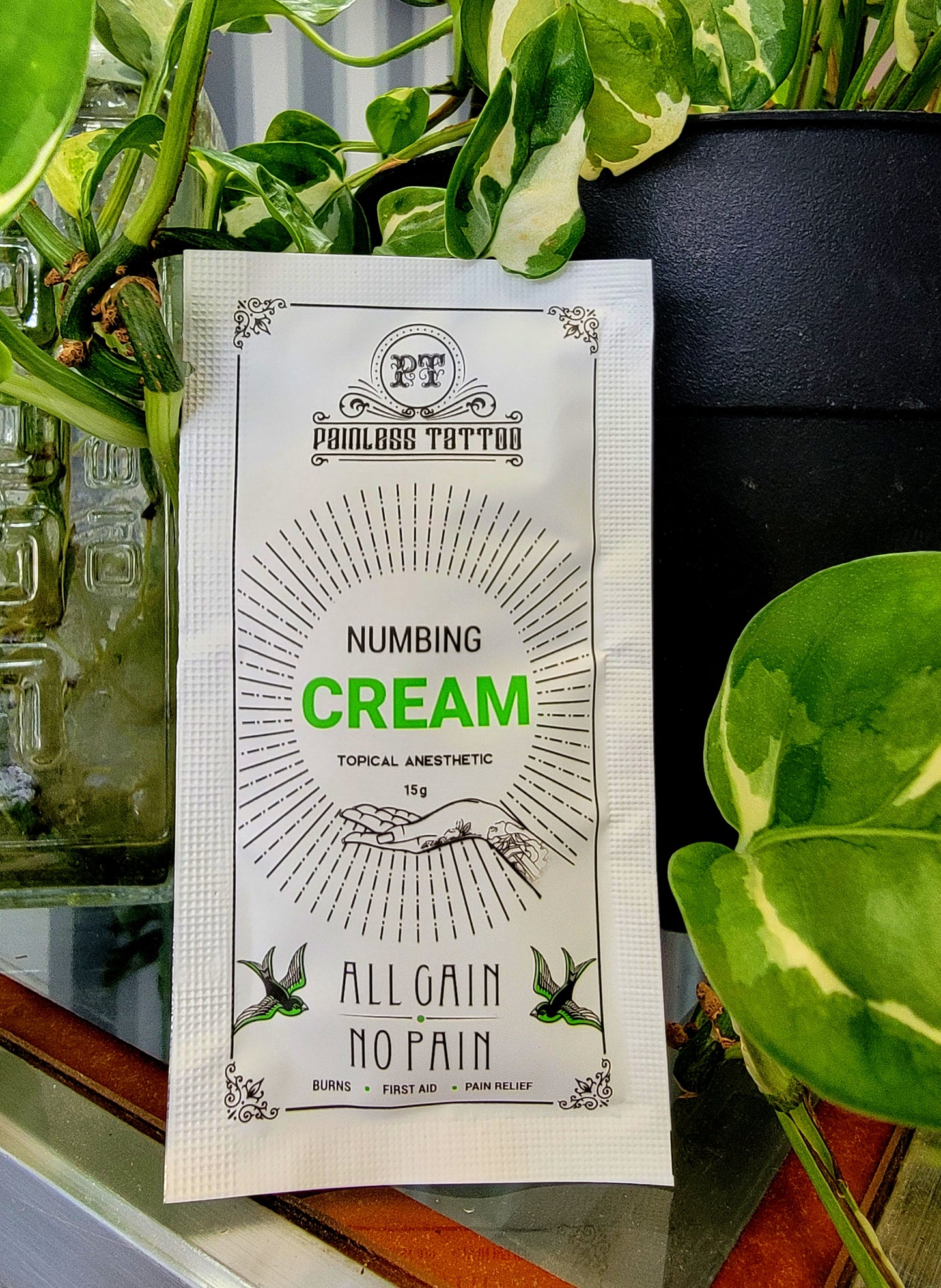 Numbing cream, painless tattoo