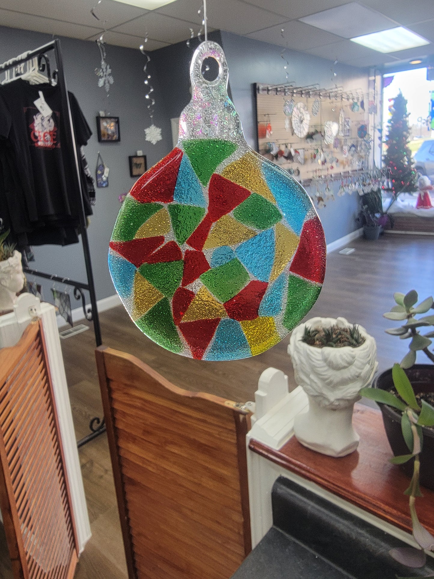 Christmas Ornaments, Fused Glass