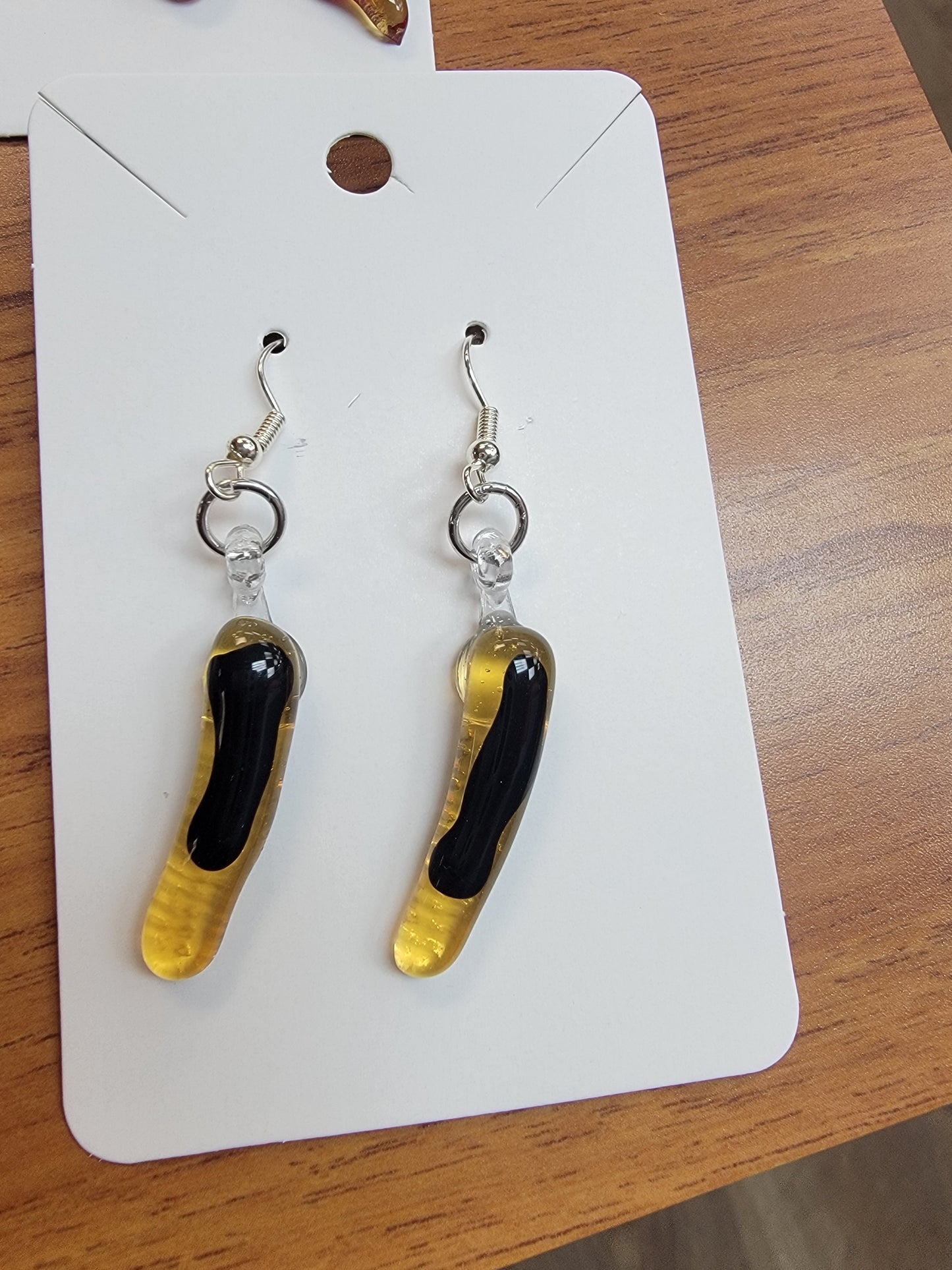 Earrings, Fused Glass