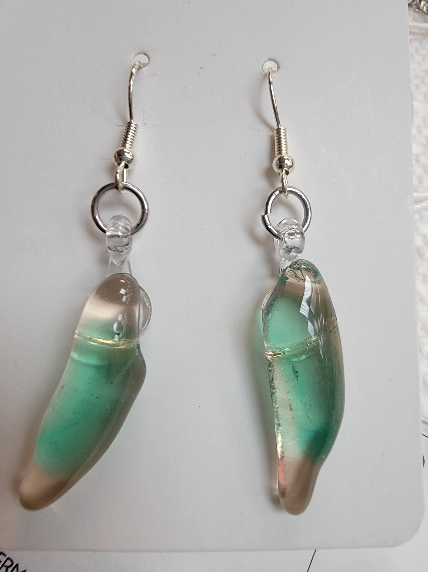 Earrings, Fused Glass