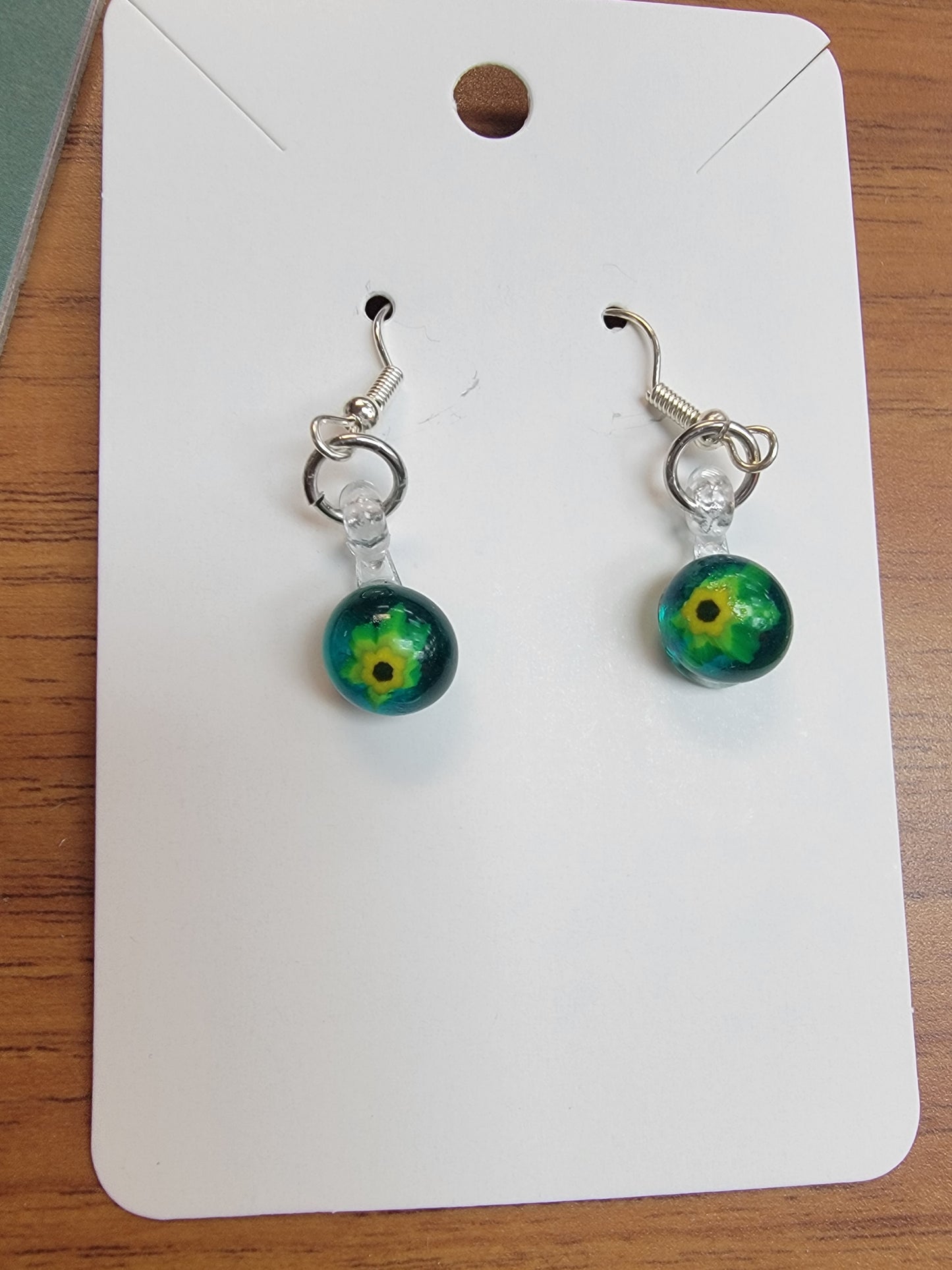 Earrings, Fused Glass