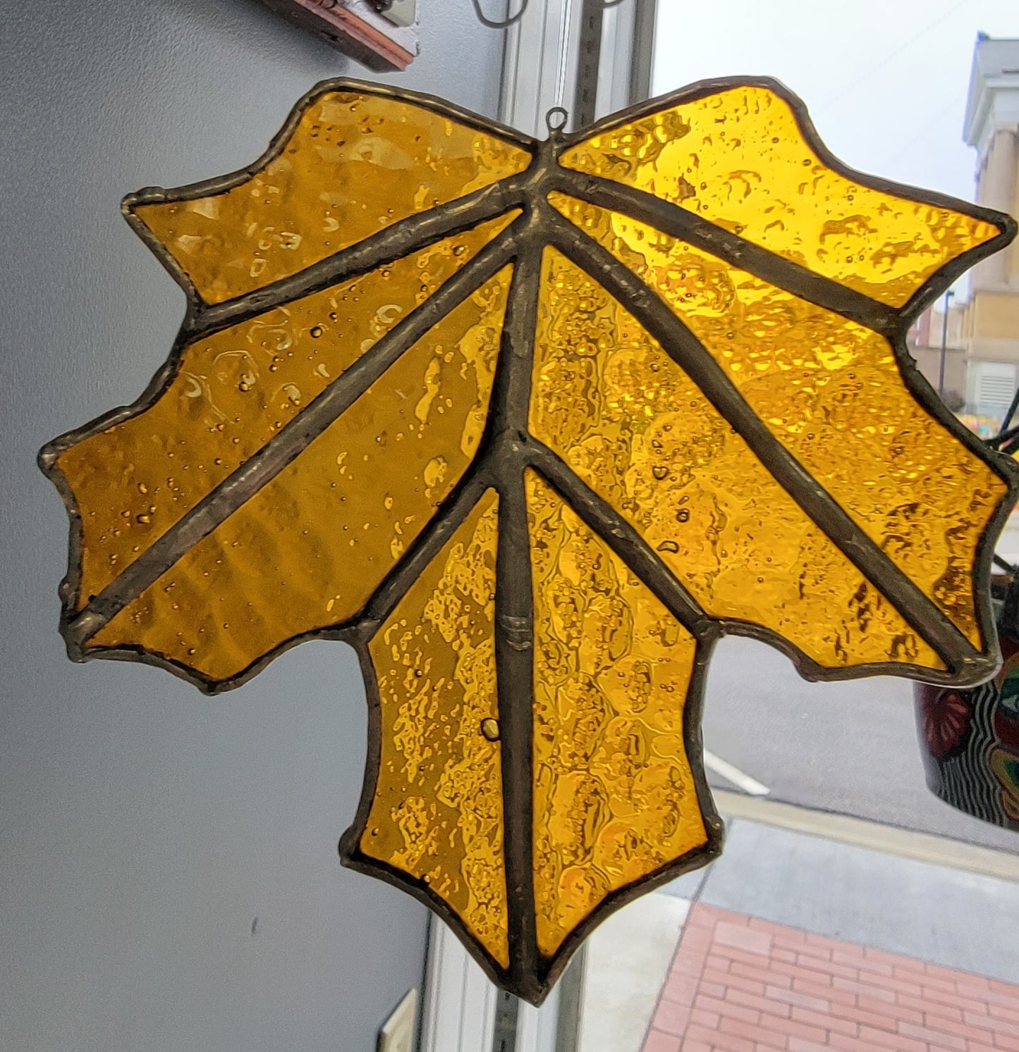 Stained Glass Leaf