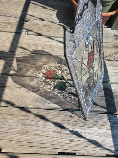 Stained Glass Enchanted Rose