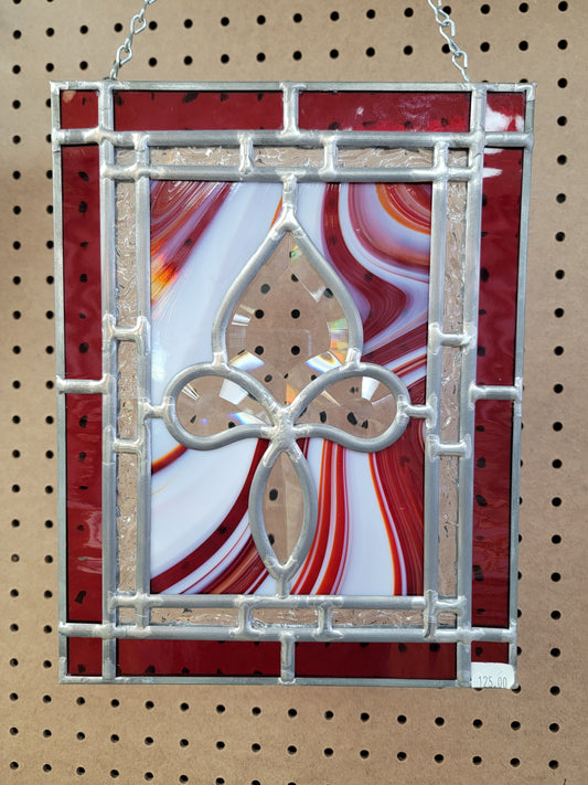 Stained glass panel, hanging