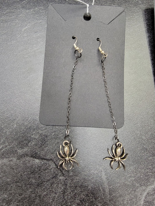 Earrings, Long Black