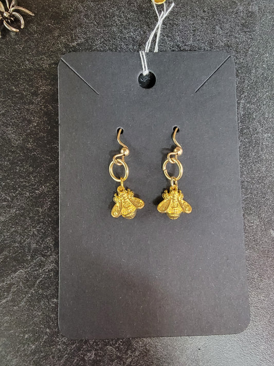 Earrings, Bee