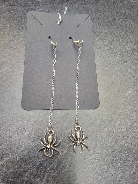 Earrings, Long Spider