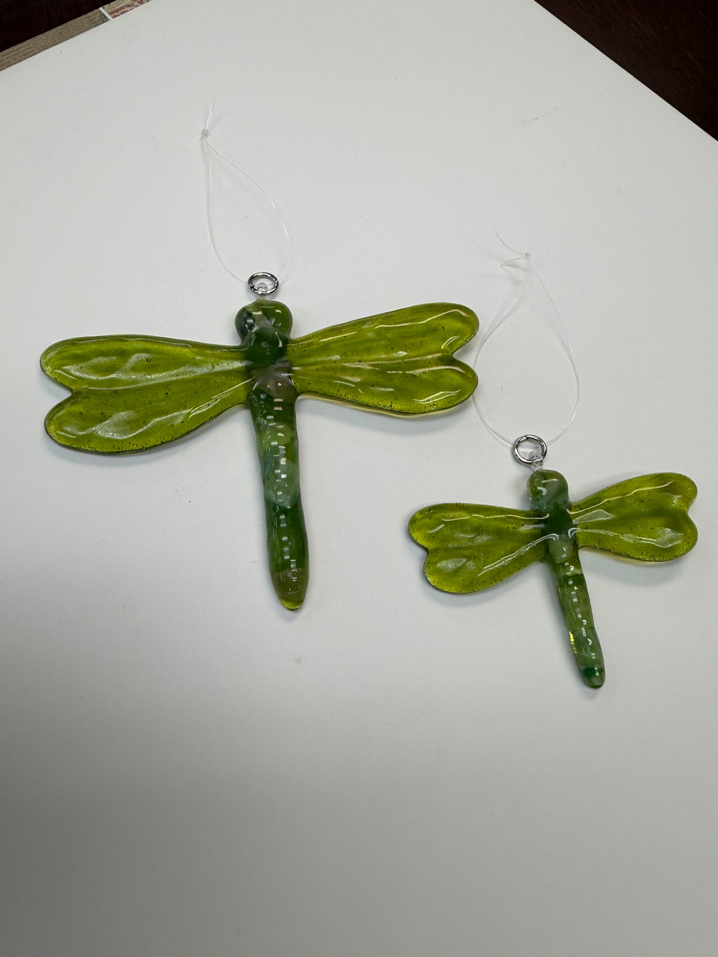Dragonfly, Green Fused Glass