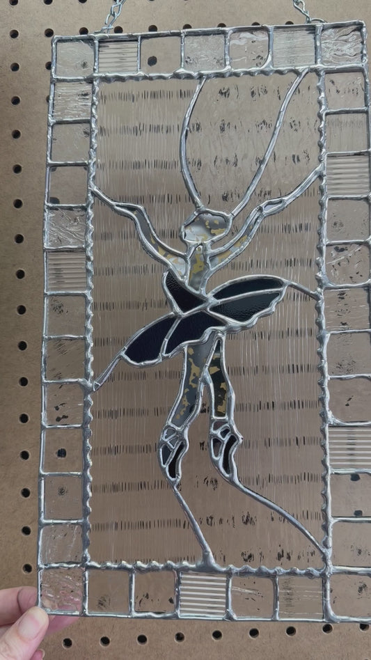 Ballerina, stained glass