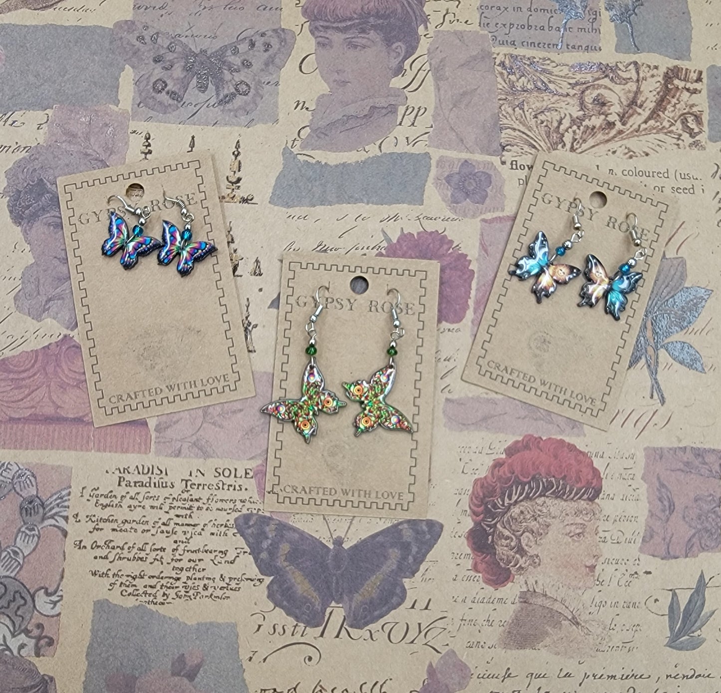 Earrings, Butterfly
