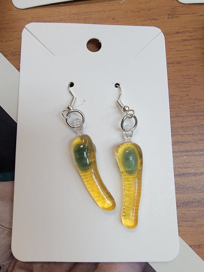 Earrings, Fused Glass
