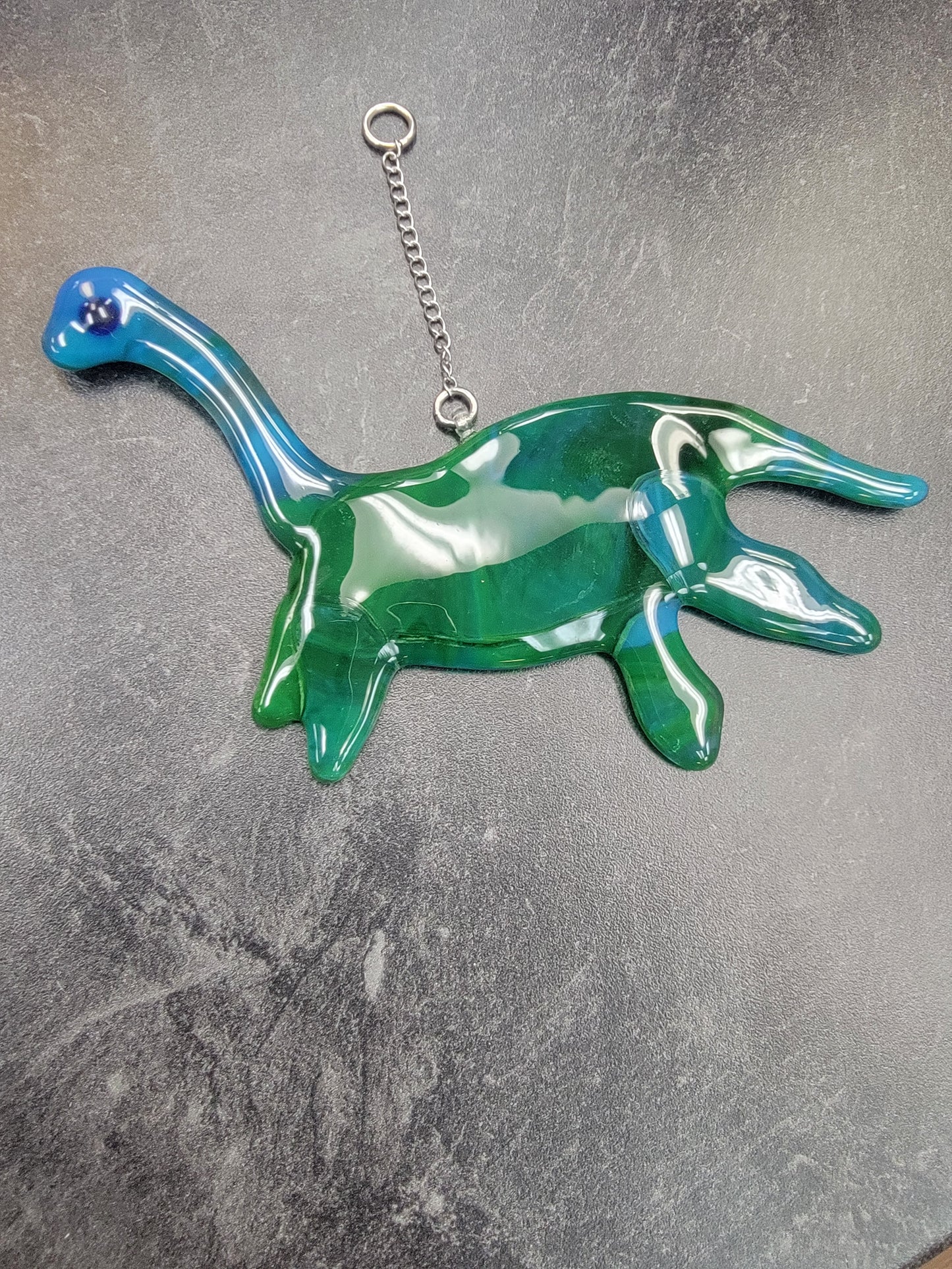 Nessie, Fused Glass
