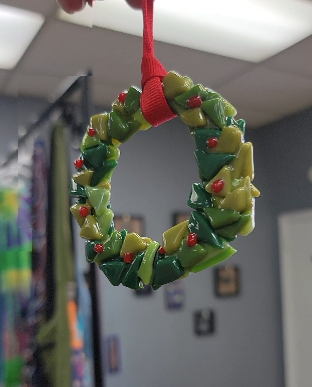 Wreath, Fused Glass