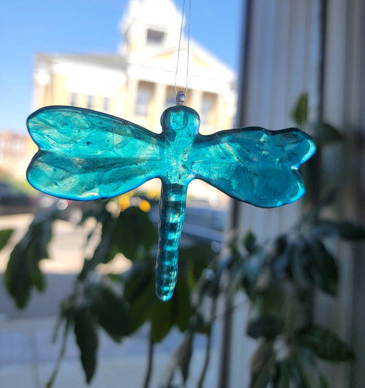 Dragonfly,  Fused Glass Large