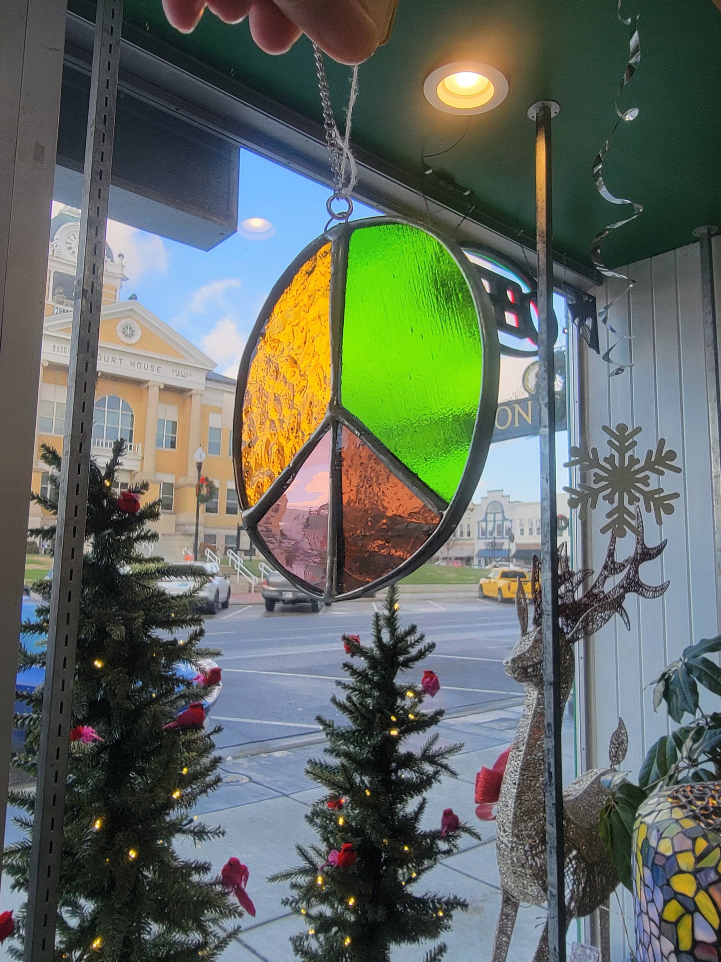 Peace Sign, Stained Glass