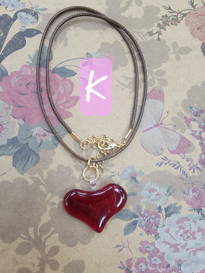 Valentines jewelry, fused glass