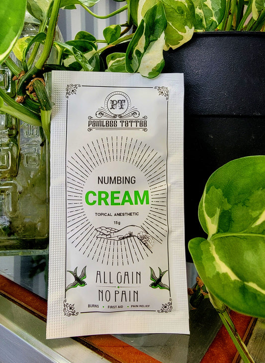 Numbing cream, painless tattoo