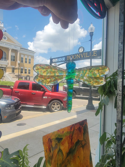 Dragonfly, Large Dichroic Fused Glass