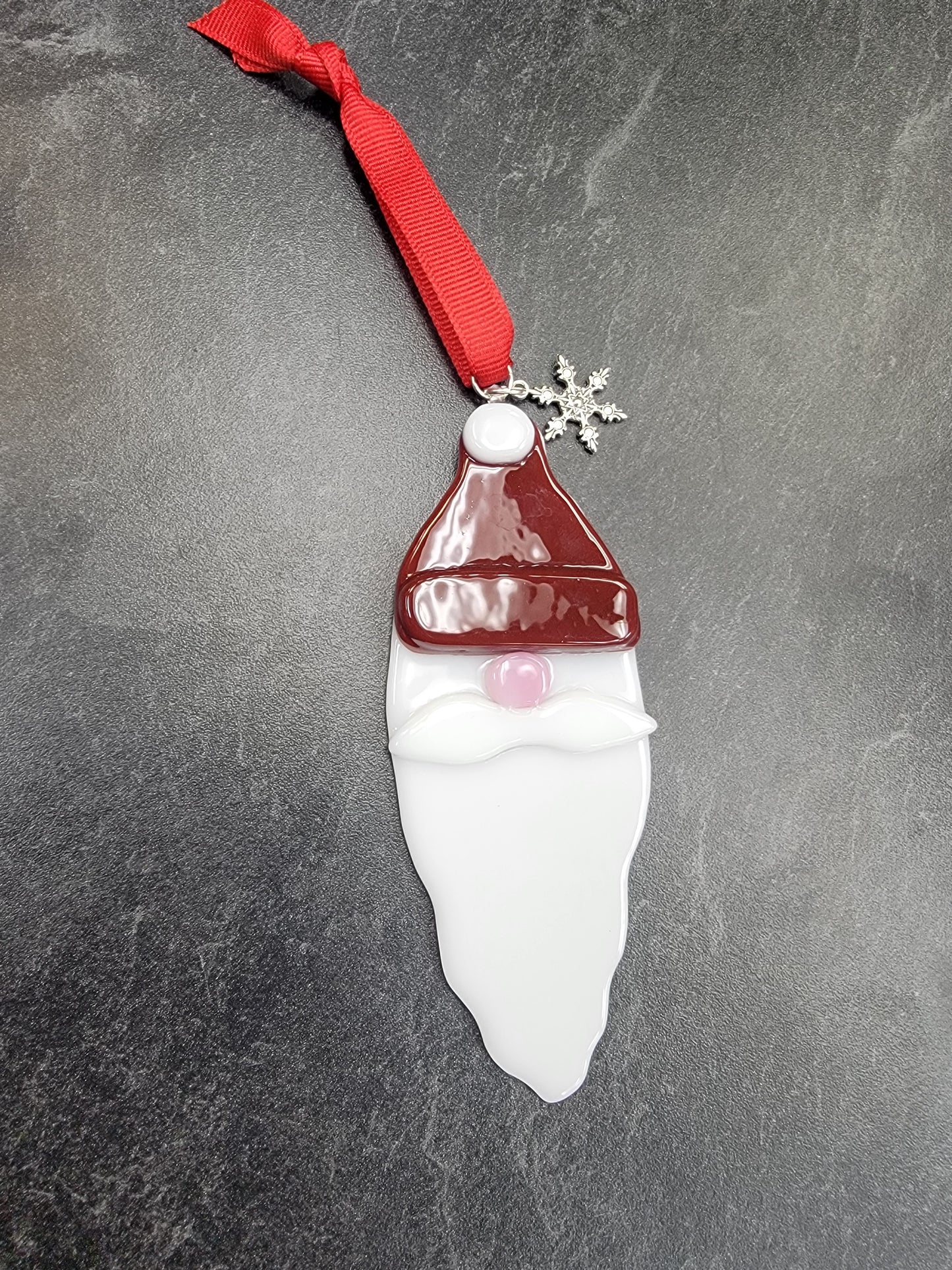 Santa, Fused Glass