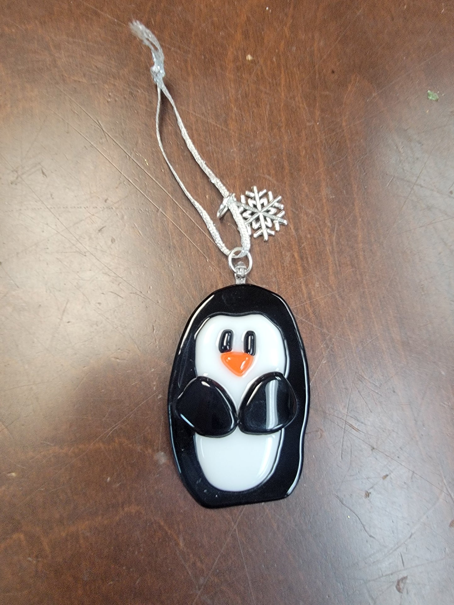 Penguin,  Fused Glass