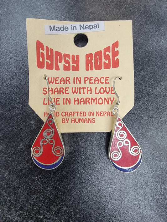 Earrings, Teardrop