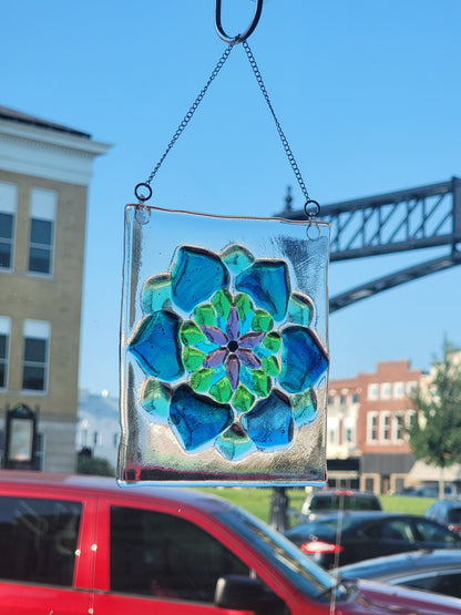 Mandala, Fused Glass