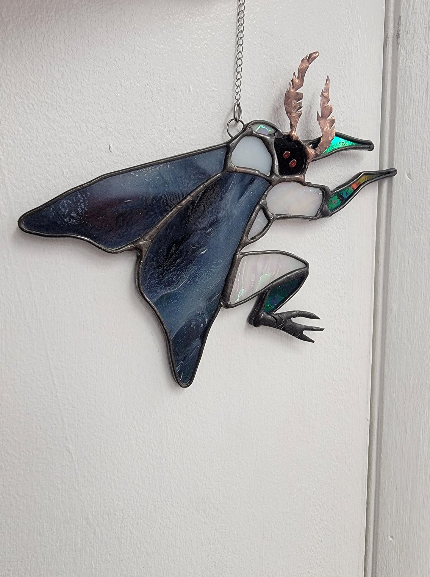 Mothman, stained glass
