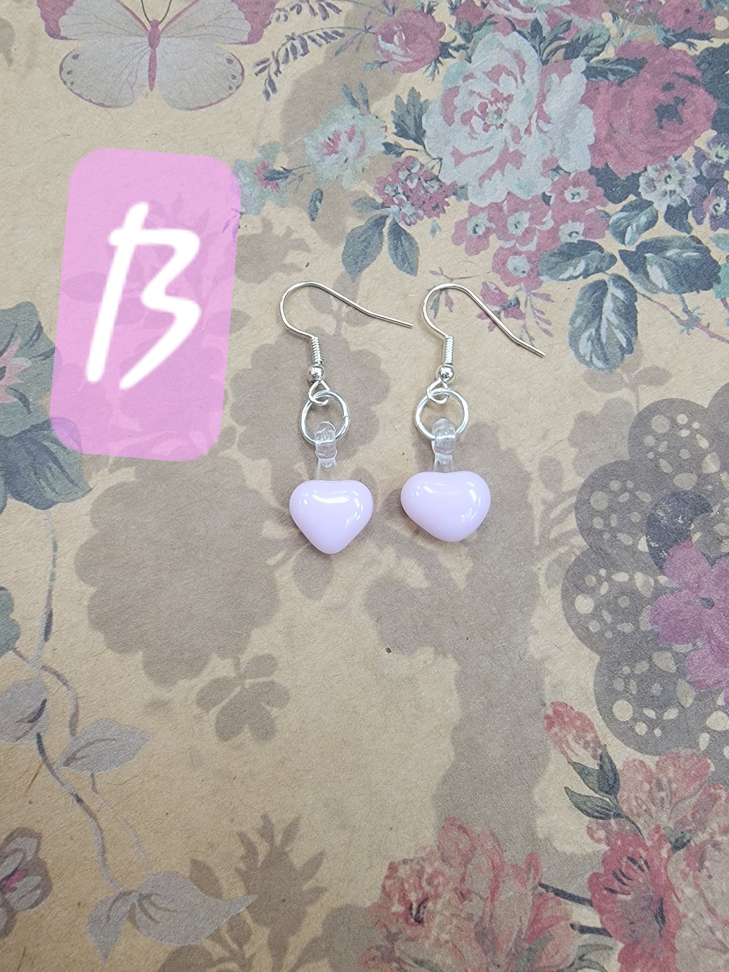 Valentines jewelry, fused glass