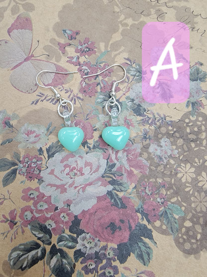 Valentines jewelry, fused glass