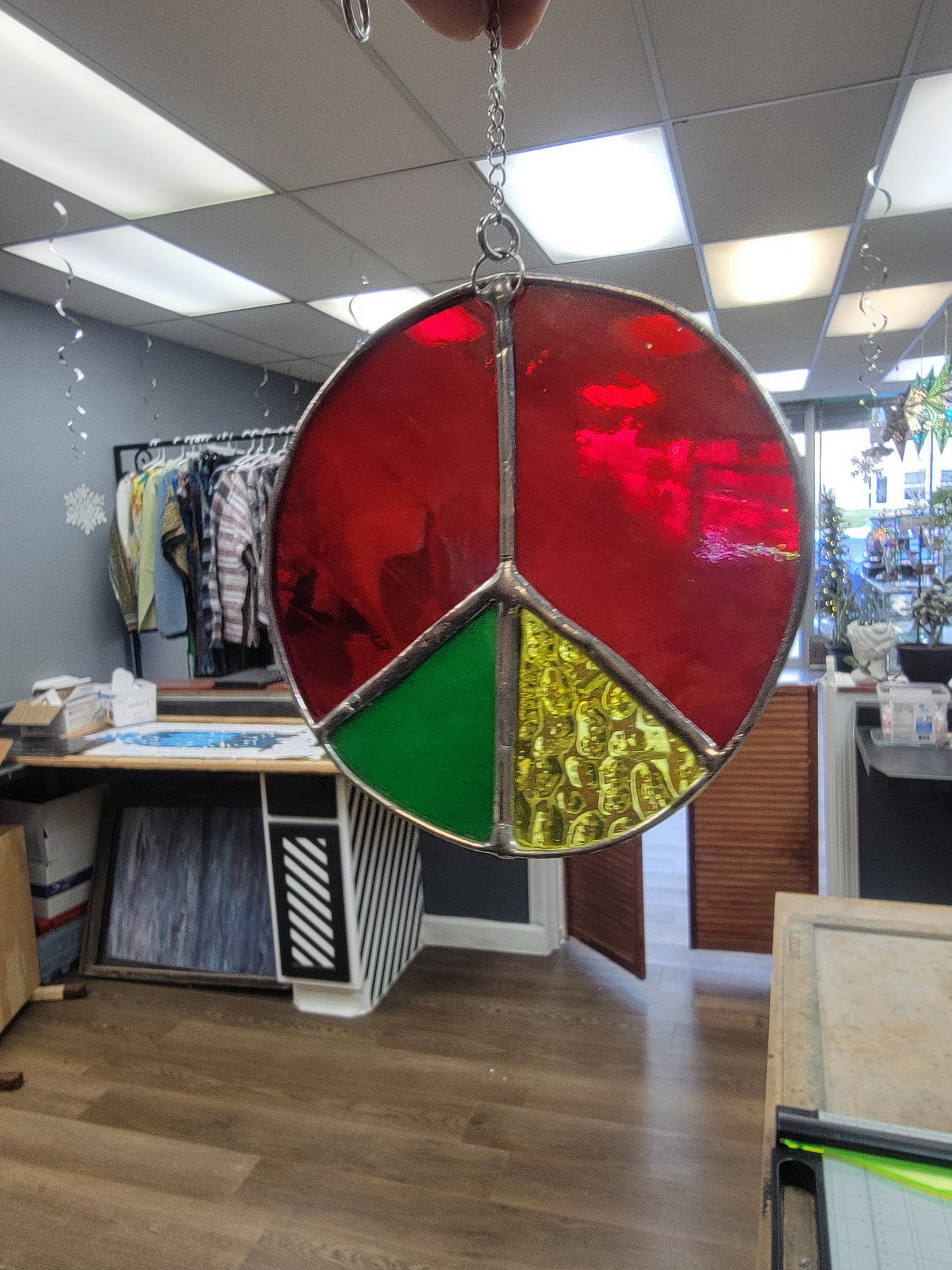 Peace Sign, Stained Glass