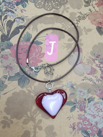 Valentines jewelry, fused glass
