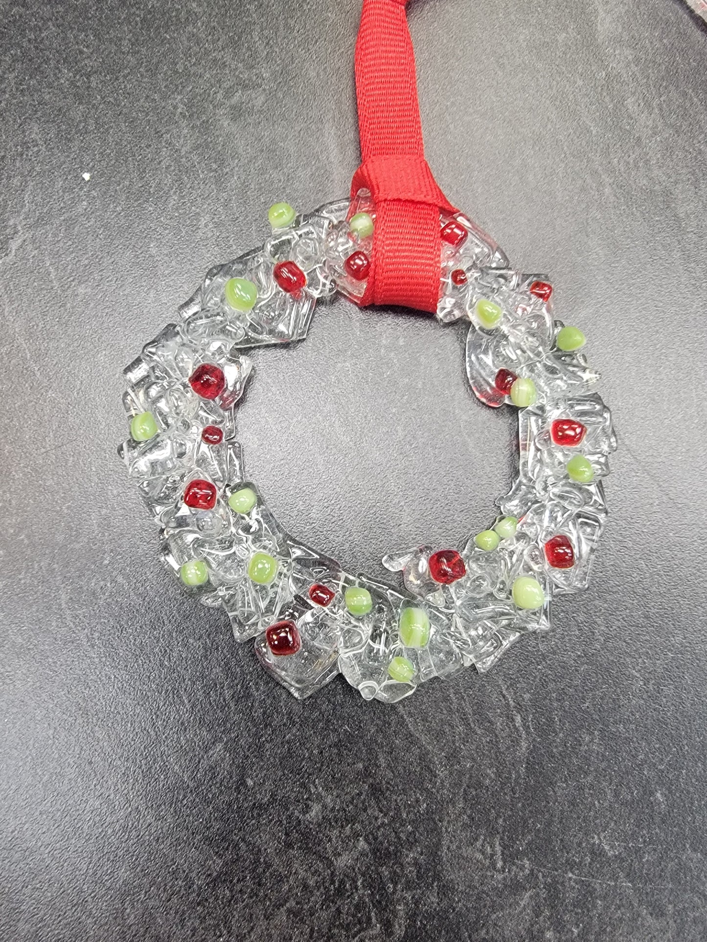 Wreath, Fused Glass